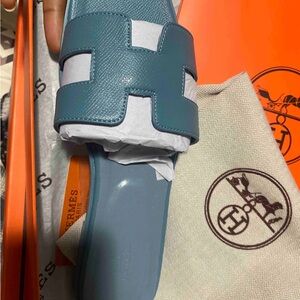 Hermes Blue Sandals